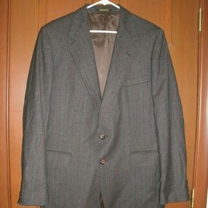Vintage Blazer Tweed Brown Wool Evan Picone Mens 42 Long